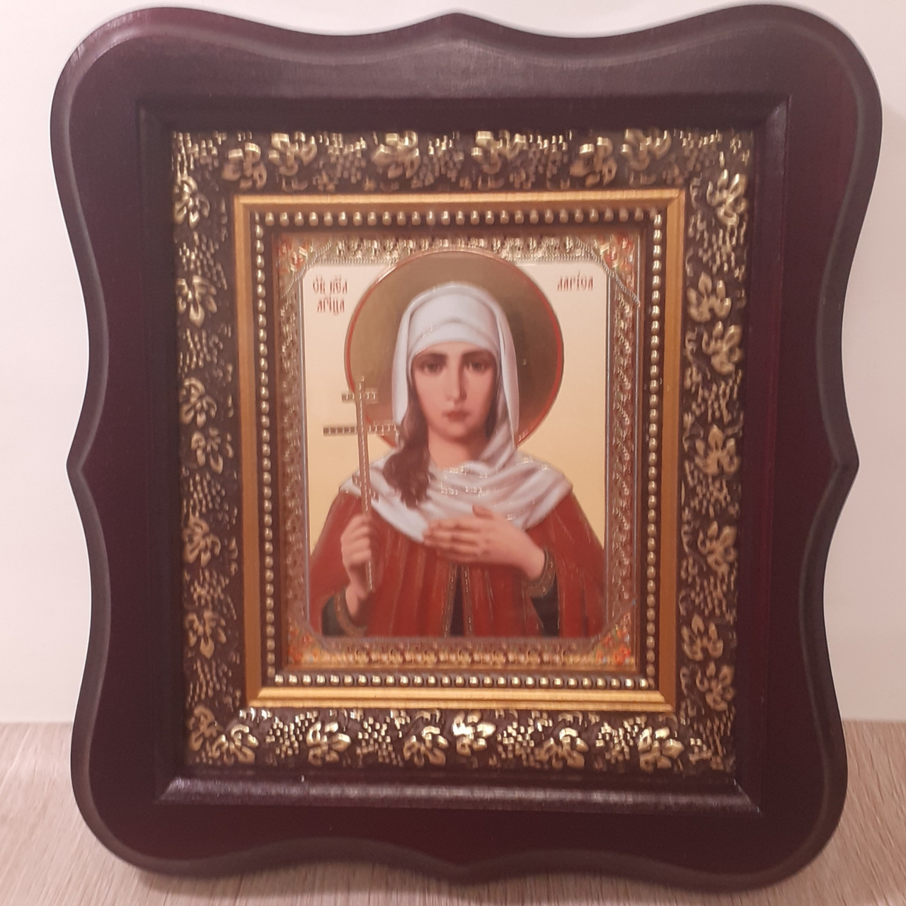 Купить Икона Лариса святая Великомученица, лик 10х12 см, в темном ...