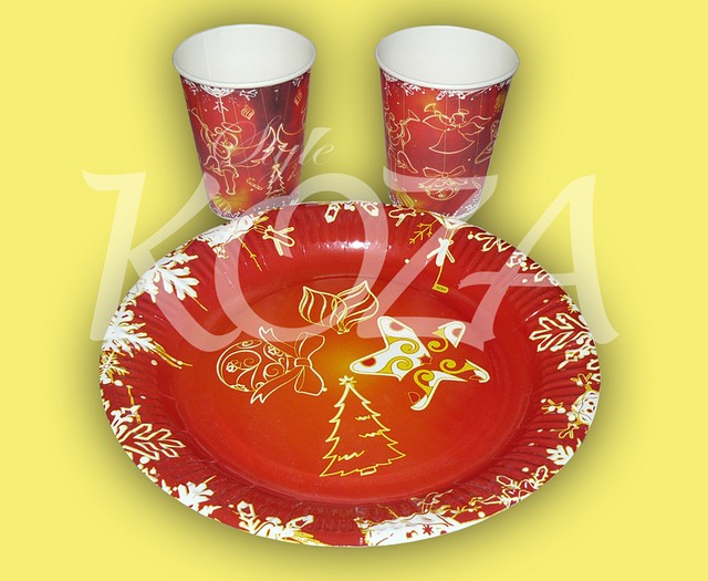 Набор посуды KOZA-Style "Рождественский" большой (100 предметов) - фото 2 - id-p16362803