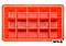 Органайзер пластиковий із магнітом YATO 190 х 120 х 34 мм 15 відділень — 33 Х 33 мм, фото 3