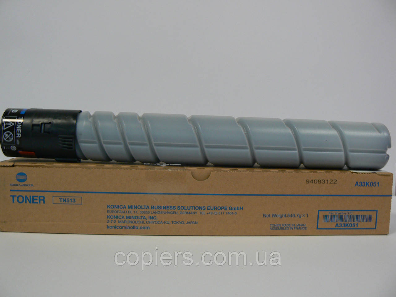 Тонер картридж TN513 Konica Minolta Bizhub 554e 454e, оригінал, tn-513 A33K051