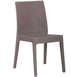 Стілець Selen пластик під ротанг тауп