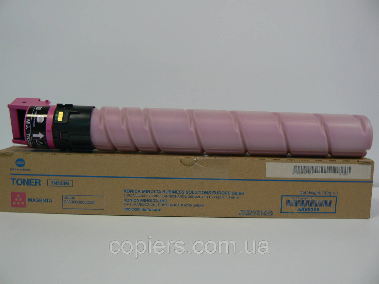 Тонер картридж TN328M Magenta зі зменшеним ресурсом Bizhub c250i c300i c360i, оригінал, tn-328 m