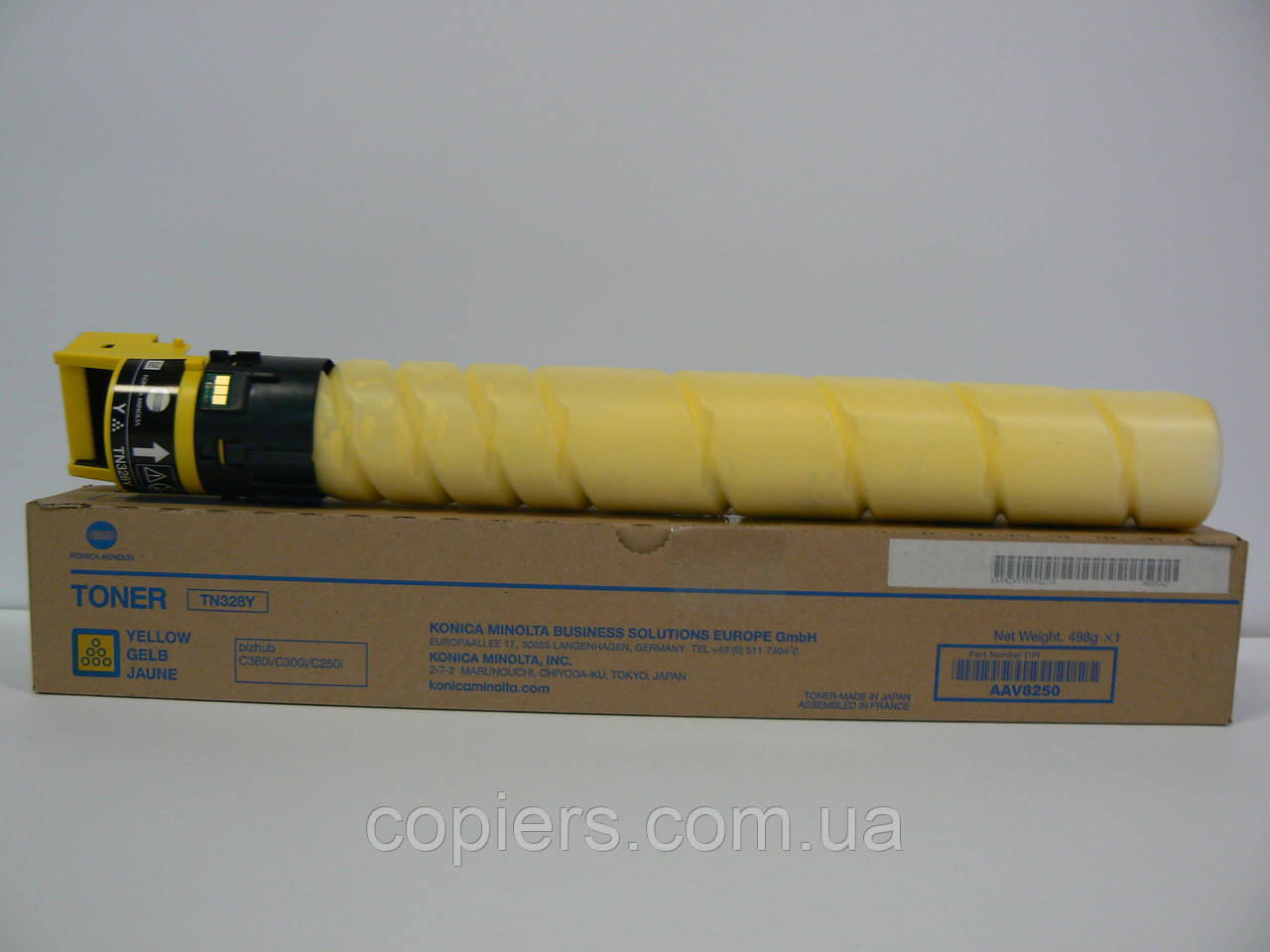 Тонер картридж TN328Y TN328FY Yellow Bizhub c250i c300i c360i, оригинал, tn-328y