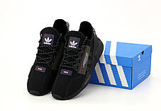 Чоловічі кросівки AD x Pharrell Williams Human Race NMD black Yellow. ТОП Репліка ААА класу., фото 2