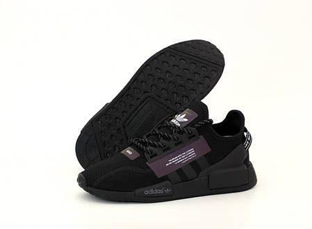 Чоловічі кросівки AD x Pharrell Williams Human Race NMD black Yellow. ТОП Репліка ААА класу., фото 2
