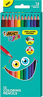 Цветные карандаши BIC Kids Crayons for Long-Lasting Coloring Pencils 12 шт. (BKCР12)