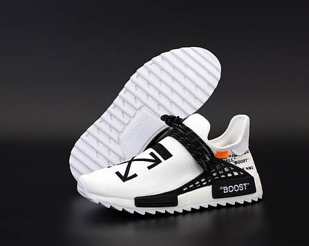 Чоловічі кросівки AD x Pharrell Williams Human Race NMD black Yellow. ТОП Репліка ААА класу., фото 2
