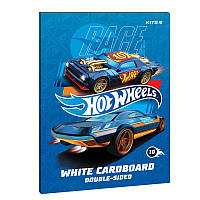 Картон белый односторонний Kite Hot Wheels 10 листов HW21-254