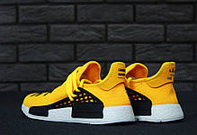 Чоловічі кросівки AD x Pharrell Williams Human Race NMD black Yellow. ТОП Репліка ААА класу., фото 3
