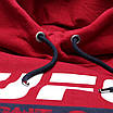 Худі осінь-зима чоловічі бордо UFC FIGHT з лого Т-2 BOR M(Р) 20-471-203 S, фото 4