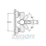 Змішувач для ванни PUD3-A045-T бронза, фото 3