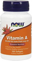 Вітаміни Now Foods — Vitamin A 25000 IU (100 капсул)