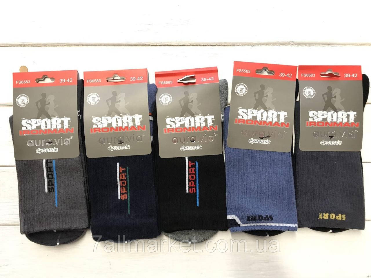 Купить Носки мужские SPORT длинные размер 39-46 (1уп/30 пар) "AURA ...