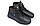 Чоловічі зимові черевики з нат. шкіри великого розміру Black р. 46 47 48 49 50, фото 4