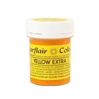 Гель-паста Sugarflair Экстра желтая/Yellow Extra 42 гр