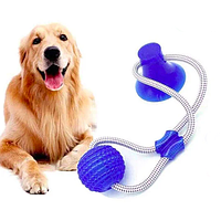 Іграшка для собак канат на присоску з м'ячем (WM-60)