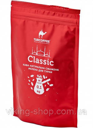 Чорна кава мелена TURCOFFEE Classic (100г)