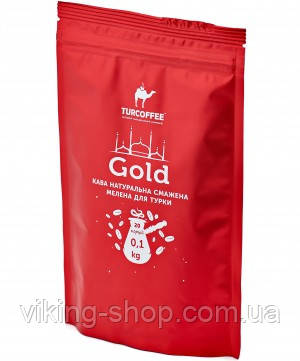 Чорна кава мелена TURCOFFEE Gold (100г)