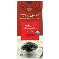 Teeccino, Mushroom Herbal Coffee, Medium Roast, Caffeine Free, Chaga Ashwagandha, 10 oz (284 g)
