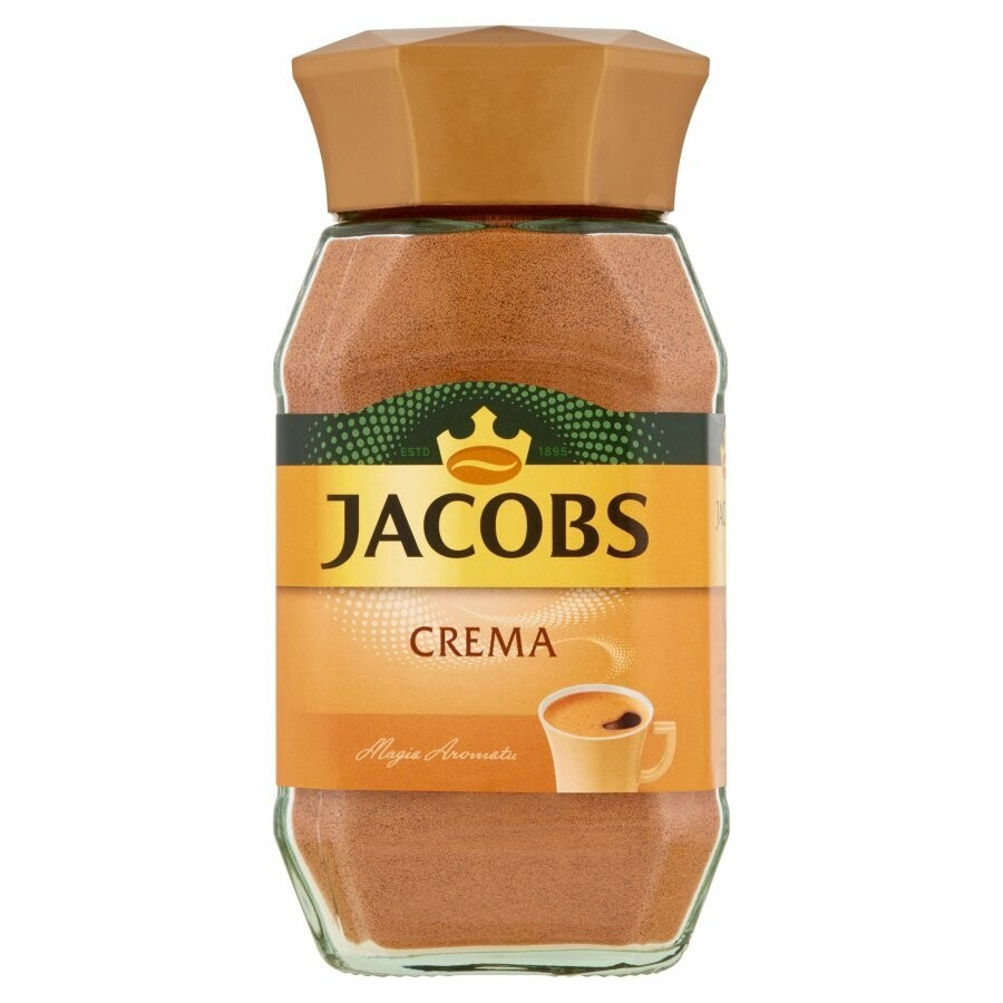 Розчинна кава Jacobs Crema 200 грамів у скляній банці | Нідерланди