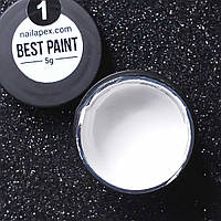 NailApex 01 Best Paint гель фарба Біла