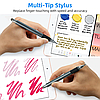 Універсальний Ємнісний Металевий Двосторонній стилус 2 в 1 Pink для телефона, планшета, електронних книг, фото 5