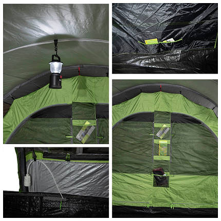 Намет шестимісний High Peak Bozen 6.0 Light Grey/Dark Grey/Green (11837), фото 4