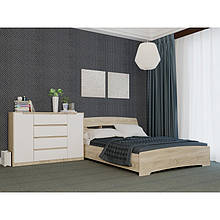 Комплект спальні з ламінованої ДСП Комплект Мікс Еверест Дуб Сонома + Білий