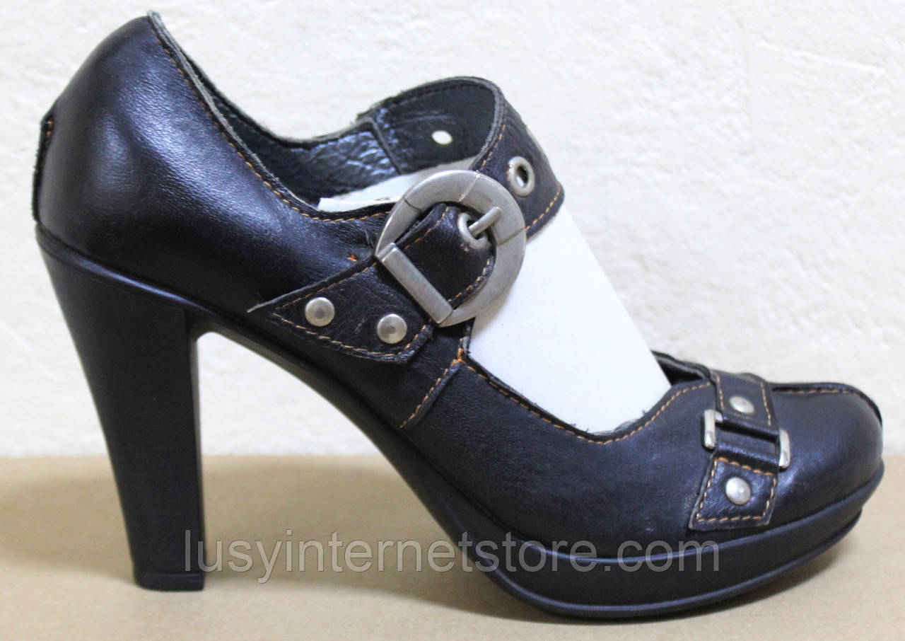 Туфли женские на каблуке с перепонкой модель Т1К19 - фото 1 - id-p332071593