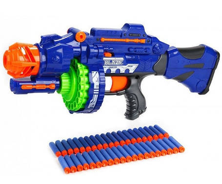 Дитячий бластер з м'якими кулями 50 див. 40 куль в комплекті, фото 2
