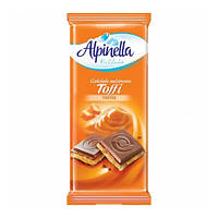 Молочный шоколад с карамелью Toffi Alpinella 90 грамм