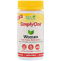 Super Nutrition, SimplyOne women (30 таб.=30 дней), женские витамины