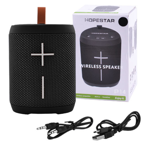 Bluetooth-колонка HOPESTAR-P14, StrongPower, c функцією speakerphone, радіо, PowerBank, black