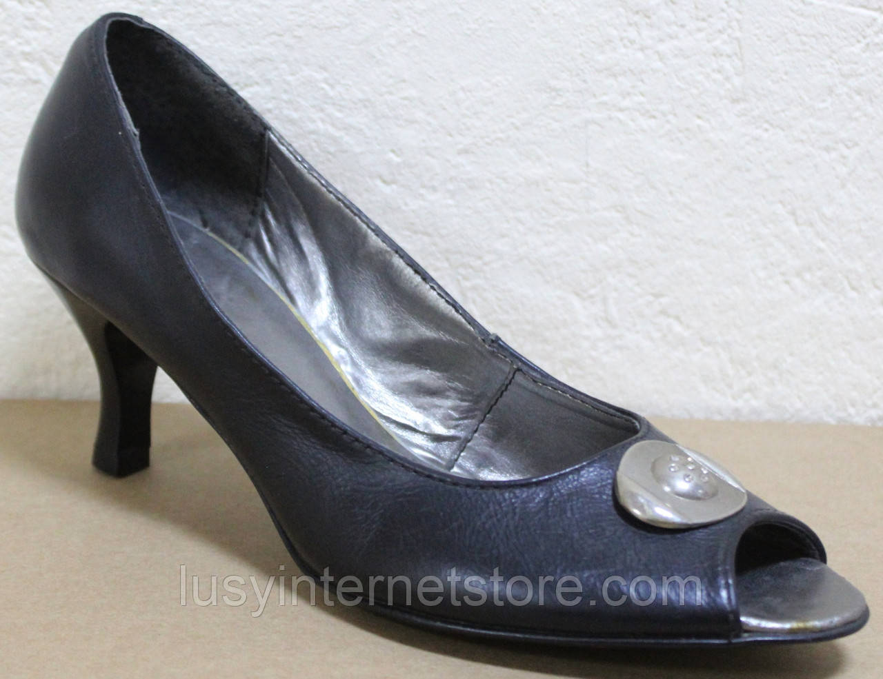 Туфли женские на невысокой шпильке модель Т1К7 - фото 2 - id-p329385842