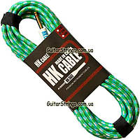 Кабель для гитары HK Premium Instrument Cable 5m. Green and White