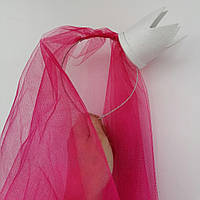 Фата на дівич-вечір на обідку обручі малинова рожева червона корона