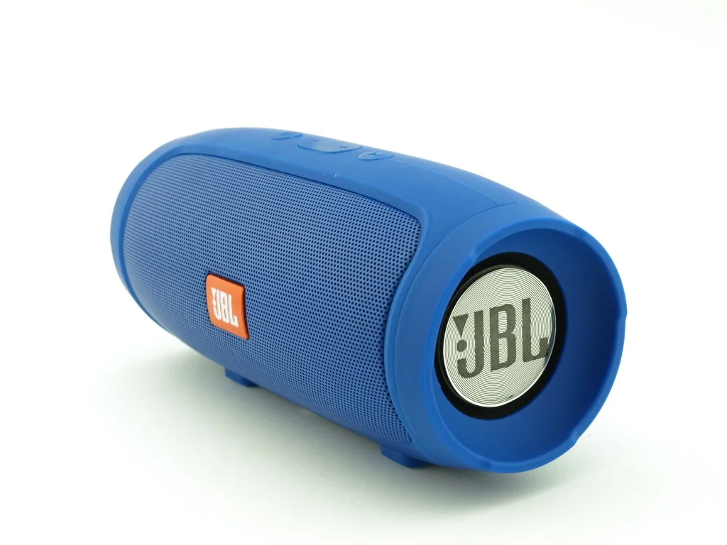 Портативна бездротова Bluetooth колонка павербанк з MicroSD-картою пам'яті, FM-Radio JBL Charge Mini 3+ Синій