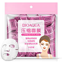 Тканевые маски прессованные BIOAQUA Compressed Facial Mask(100шт)