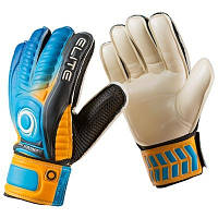 Вратарские перчатки Latex Foam ELITE оранжево-голубые GGET-1, 8: Gsport