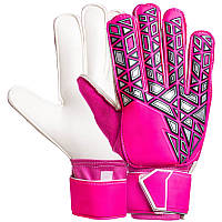 Перчатки вратарские с защитными вставками на пальцы малиновые FB-888, 10: Gsport