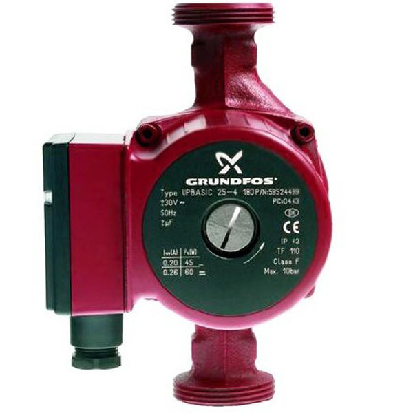 Циркуляційний насос 25/4 180 Grundfoss (гайки + шнур), фото 1