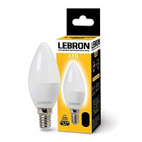 Лампа светодиодная LED Lebron L-C37 8W E14 3000K 220V 700Lm 11-13-27