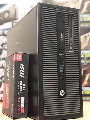 HP 600 G1 / Intel Core i5-4570 (4 ядра по 3.2 - 3.6GHz) / 8 GB DDR3 / 120 GB SSD+500GB HDD / Radeon RX550 2GB, фото 3