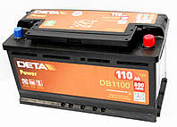 Аккумулятор автомобильный DETA POWER 6СТ-110 АзЕ 850A Германия