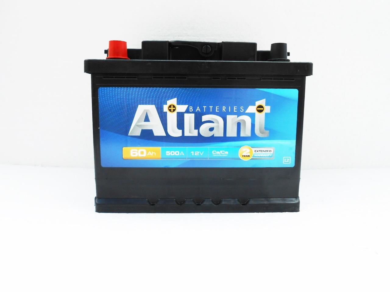 Акумулятор автомобільний ATLANT 60-1 (L+) (480A)