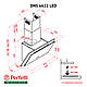 ЧОрна потужна похила кухонна витяжка Perfelli DNS 6622 BL LED, сенсорна настінна декоративна, 60 см, фото 5