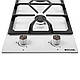 Газова варильна поверхня Domino на металі WEILOR GM 304 WH, біла на 2 конфорки, фото 9