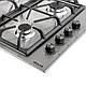 Газова варильна поверхня для кухні WEILOR GM W 634 SS, нержавіюча сталь, газ-контроль, на 4 конфорки, фото 4