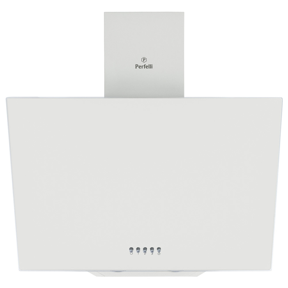 Біда настінна декоративна похила кухонна витяжка Perfelli DN 6422 D 850 WH LED, шириною 60 см, фото 1