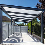 Європейський стильний навіс для автомобіля з плоским дахом, фото 8